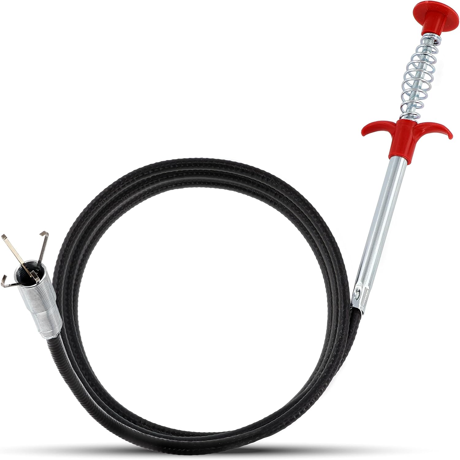 62" Snake Drain Clog Remover - Used as Hair Clog Remover for Sink, Shower, and Bathtub - Dryer Vent Cleaner, and as a Flexible Grabber Tool for Hard to Reach Places - By RAM-PRO