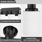 8-Light Bathroom Light Fixtures Over Mirror, 52inch Modern Matte Black Vanity Lights with White Frosted Glass Shade, Bathroom Wall Lamp Sconces for Mirror Bedroom, Living Room Hallway