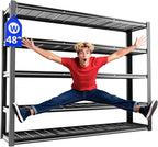 48" W Metal Garage Shelving 5 Tier Storage Shelves Heavy Duty 3030LBS Adjustable Shelf Unit Garage Shelving for Warehouse, Industrial, Basement, 72" H x 48" W x 24" D