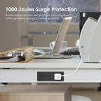 Conference Recessed Power Strip Socket Waterproof,Furniture Recessed Power Strip,Flush Mount with 3 Outlets,6ft Extension Cord with Flat Plug