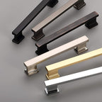 Alzassbg 10 Pack Brushed Black Nickel Cabinet Pulls, 6-1/4 Inch(160mm) Hole Centers Kitchen Cabinet Handles for Cabinets and Drawers AL3061BBN