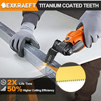 55 PCS Oscillating Saw Blades, Professional Universal Titanium Oscillating Tool Blade for Metal Nails, Wood and Plastic, Multi Tool Blades Kits Fit Dewalt Milwaukee Ryobi Rockwell Fein