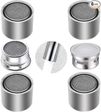 4 Piece Kitchen and Bathroom Faucet Aerators, 2 Pcs Aerator Filter Replacement Parts with Brass Housing 55/64" 22mm Female Bathroom Aerator Faucet Filter with Washer for Kitchen and Bathroom