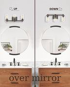 Bathroom Light Fixtures, HWH 3-Light Vanity Light Fixture Over Mirror, Industrial Wall Sconce Lighting, Oil-Rubbed Bronze Finish, 5HLT63B-3W ORB