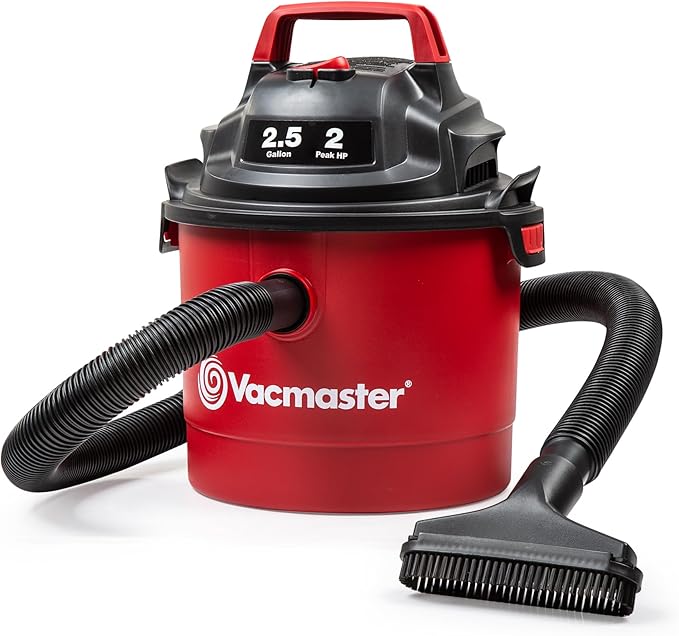Vacmaster 2.5-Gallon* 2 Peak HP Wall Mountable Wet/Dry Vacuum – VOM205P 1101