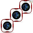 3 Packs Combination Gas & Carbon Monoxide Detectors,Plug in Carbon Monoxide Alarm,Natural Gas Detector,Propane,4-in-1 Digital Display CO Level & Explosive Gas & °F & Humidity for Home,RV