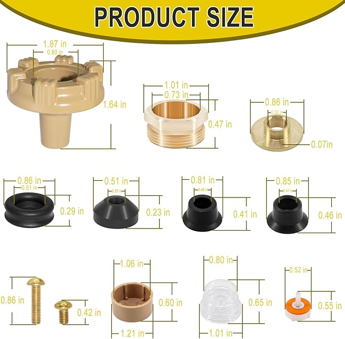 RK-17MH Outside Faucet Repair Kit Metal Handle Compatible with Woodford Model 17