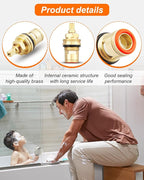 Ceramic Cartridge Assembly 013787-45, Faucet Filter Element Replacement Fit for T&S Brass Faucets, Pressure 20PSI-125PSI, Temperature 40F-140F