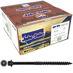 Jake Sales #14 X 4 Heavy Duty Black Timber/Log/Landscaping Wood Screws - Exterior Coated Heavy Duty Screws. 1 x Full Box - 600 Screws