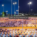 GoodBulb 50W Acorn Light Retrofit LED Light Bulb High Output 6500 Lumens E26 Base & E39 Base Adapter 5000K Daylight White Color Car Dealership Lighting