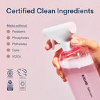 BLUELAND Bathroom Cleaner, Starter Set, Eucalyptus Mint Scent, Spray Bottle with 4 Refill Tablets, Eco-Friendly Cleaning Supplies, 4 x 24 Fl oz