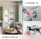 Removable Battery Operated Wall Sconces with Remote Control 350°Rotate LED Wireless Wall Lights with 3 Color Temperatures & Dimming for Bedroom, Hallway, 28.3 Inch (2 Pack)