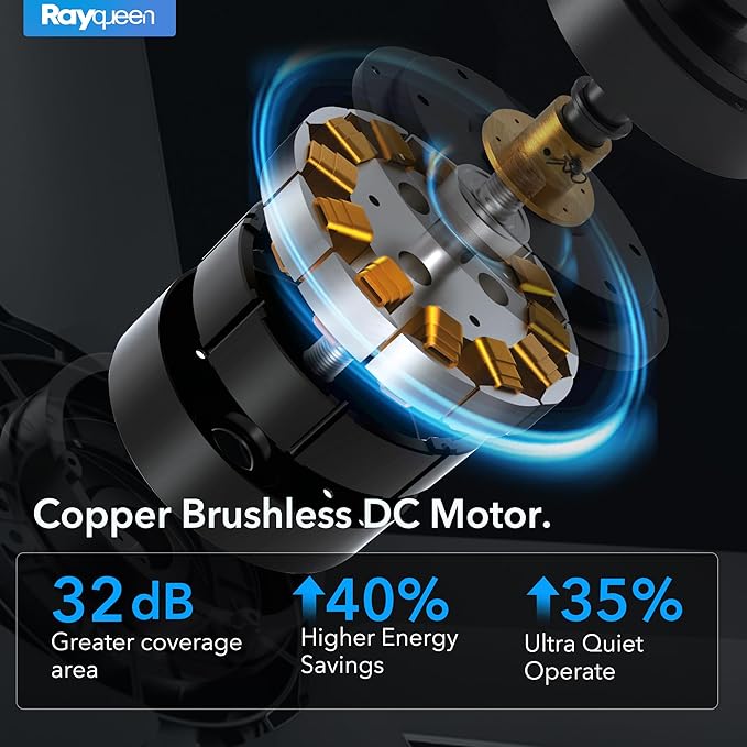 42 Inch Ceiling Fans with Lights and Remote, Brushed Nickel Ceiling Fan, 6 Speed Reversible DC Motor, 3CCT Dimmable LED, Modern Design for Bedroom, Living room & Covered Outdoor,Includes Downrod