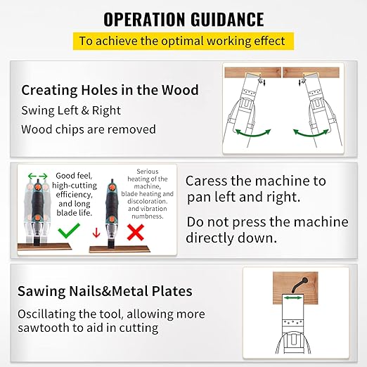 VEVOR 50 PCS Oscillating Saw Blades, Universal Quick Release Oscillating Saw Blades, Multitool Tool Blades for Wood Plastic Metal Nails, Compatible with Milwaukee Dewalt Dremel Fein Worx Bosch Makita