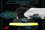AirVANTAGE 6" Palm-Style, 2nd Generation Industrial Advanced Electric Sander Central-Vacuum with Low-Profile Pad (3/32- Hook & Loop)