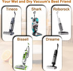 Concentrate Floor Cleaner Solution for Robot Vacuums, Wet Dry Vacuum Cleaner and Steam Mops Compatible with Tineco, Bissell, Dreame, Roborock etc, 29.76 fl oz Makes 46.5 Gallon Solution (Orange)