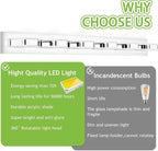 Tipace 6 Lights Chrome Bathroom Light Fixtures Modern LED Bathroom Vanity Lights Over Mirror 47.2 inch White Light 360°Rotatable