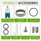 RP19804 Shower Cartridge for Delta Monitor 1300/1400 Series Shower Faucet Single Handle, Replacement Monitor Single Function Pressure Balance Cartridge, Including Shower Valve Bonnet Nut