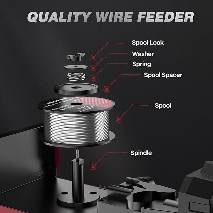 ARCCAPTAIN 130A MIG Welder, 110V Flux Core MIG Welder/Lift TIG/Stick 3 in 1 Welding Machine with Synergy, IGBT Inverter Portable Gasless Welder Equipment with Welding Gun and 2lb Welding Wire
