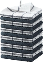 Nialnant 12 Pack Kitchen Dish Cloths,100% Cotton Soft Absorbent Quick Drying Dish Rags for Kitchen,Washing Dishes,Cleaning Rags