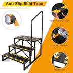 RV Steps with Handrail, Hot Tub Steps with Handrail, Portable Stairs Steps for 5th Wheel RV, Mobile Home Stairs Outdoor RV Step