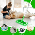 Reusable Microfiber Mop Pads Compatible with Swiffer Sweeper, 3 Pack Dry Sweeping Cloths & Wet Mopping Cloths, Washable Pads for Hardwood Floor Cleaning (Mop is Not Included)