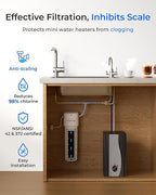 Waterdrop 10UE-SC Under Sink Water Filter for Instant Hot and Cold Water Dispenser System, Anti-Scaling, Reduces PFAS, PFOA/PFOS, Lead, Chlorine, Bad Taste & Odor, 11000 Gallons