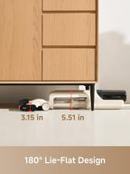 MOVA K30 SE Wet Dry Vacuum Cleaner, 180° Lie-Flat Reach Smart Vacuum Mop, 0 in Dual-Edge Cleaning, one-press self-cleaning, Lightweight, Powerful 18000Pa Suction Floor Cleaner for Hard Floors Pet Hair