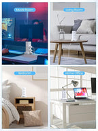 Tower Power Strip with 15W Wireless Charger, 6FT Flat Plug Extension Cord with Multiple Outlets, 12 AC Outlets, 4 USB Ports (2 USB C) Charging Station Surge Protector for Office Home Dorm Room (White)