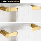 RANDOM 12 inch Brushed Gold Towel Bar,Bathroom Hardware Accessories Towel Rack,for Bathroom Kitchen SUS 304 Stainless Steel,Contemporary Style Wall-Mounted Hand Towel Holder 96026-2-12BG.