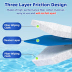 KOKL 60pcs Disposable Toilet Brush, Disposable Toilet Bowl Cleaners for Bathroom Cleaning, Compatible with Most Toilet Brushes