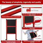 2 Step Ladder,Aluminum Ultra Thin Folding Step Stool,400 Lbs Capacity Heavy Duty with Anti-Slip Sturdy and Wide Steps,Closet Slim Step for Home,Kitchen and Office,Space Saving (Red, 2-Step)