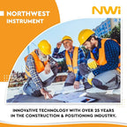 NWI NSL100B Siteline Level 20x Magnification, 1/4 Inch Accuracy at 100ft, 200ft Range Surveying Equipment, Plumb Bob Manual Precision Survey Transit