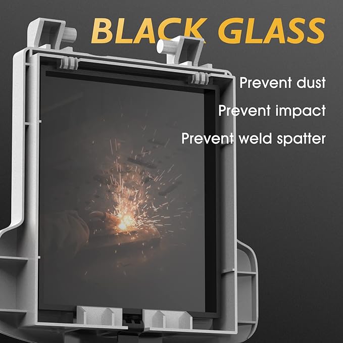 TOOLIOM Flip Front Welding Helmet Welding Mask with Flip Up Lens Welding Hood Shade-10 Welder Helmet for Stick MIG TIG