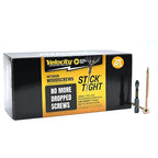 Velocity Interior 2 3/4 Inch Wood Screws Contractor Pack (Size #10, 219 Pcs) – Self Tapping Screws with Phillips Bits, Stick Tight Technology, Carbon Steel with Zinc Plating, Durable Storage Organizer