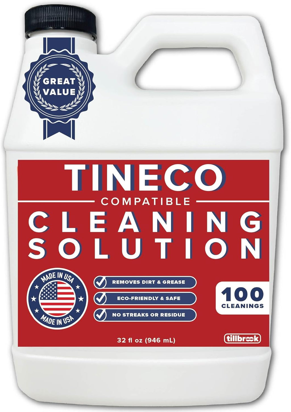 Floor Cleaner Compatible with Tineco - 100 CLEANINGS - 32oz Floor Cleaning Solution for Tineco - Universal Wood Floor Cleaner - Safe, All-Natural - For iFloor3, S7 Pro, S3, S5, S6 (No Steam Models)