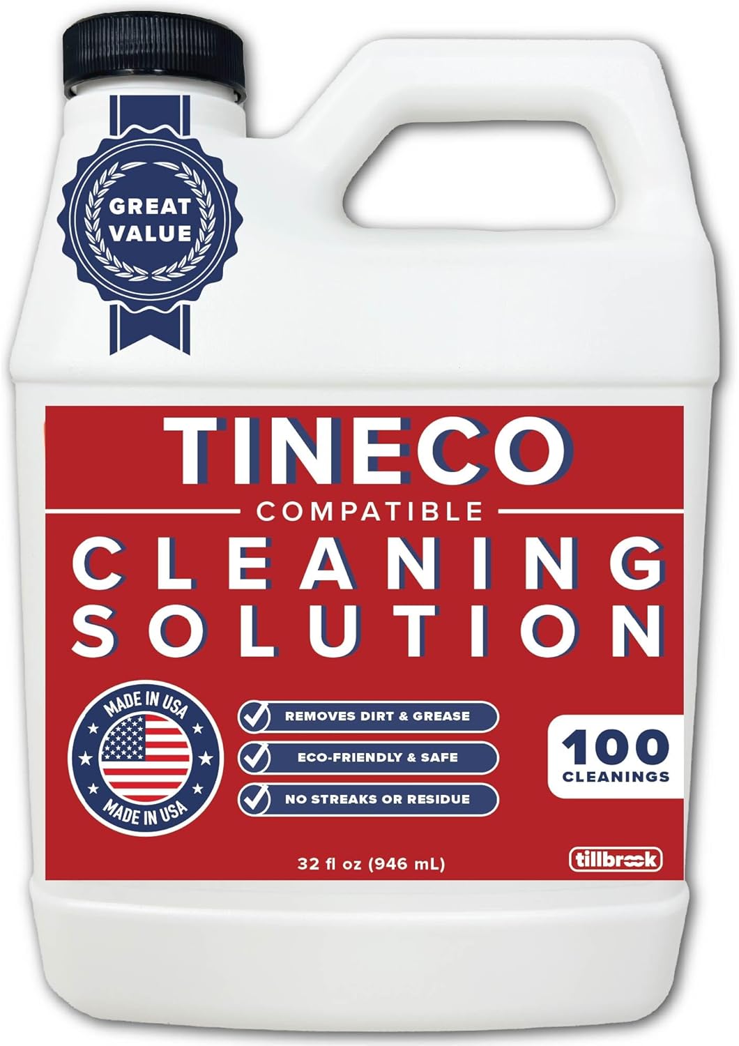 Floor Cleaner Compatible with Tineco - 100 CLEANINGS - 32oz Floor Cleaning Solution for Tineco - Universal Wood Floor Cleaner - Safe, All-Natural - For iFloor3, S7 Pro, S3, S5, S6 (No Steam Models)
