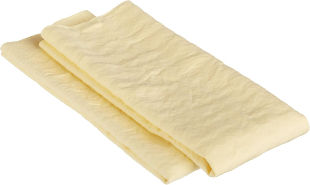 Amazon Basics Drying Synthetic Chamois Cleaning Cloth, 26" x 17", 2 Pack, Yellow