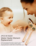 HE 55220 Water Heater Element, Fit for Eco Smart ECO POU 6 ECO 8 ECO 11 Tankless Electric Water Heater, Water Heating Element 5.5KW 220V or 6KW 240V, Screw-in 2Packs