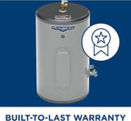 GE Appliances 10 Gallon Versatile Plug and Play Electric Water Heater with Adjustable Thermostat, Easily Installs Where You Want It, 120 Volt
