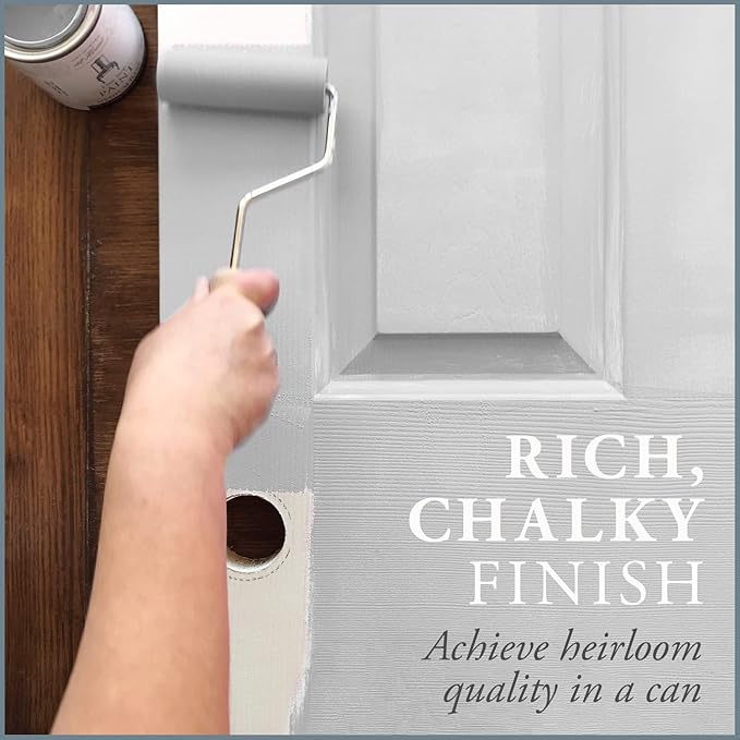 AMY HOWARD AT HOME Chalk-Based One Step Paint for Furniture, Cabinetry, Decor, Finish, and More | No Stripping, Sanding, or Priming | Ultra-Light Base | 32 Ounce | Luxe Gray