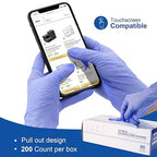 JMU 200 Count Nitrile Exam Gloves Small, 3.5 Mil Powder-Free Latex-Free Disposable Gloves for Medical, Cooking, Cleaning