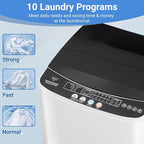 16lbs Portable Washing Machine, 2.0 Cu.Ft Full Automatic Washer and Dryer Combo with 8 Wash Programs, Compact Laundry Washer for Apartment, Dorm, RV, Small Spaces, Lavadora