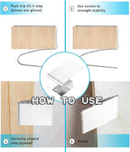 40 Pack Hurricane Window Clips, Silver Steel Hurricane Board-Up Clips Fits 1/2 inch Thick Plywood/Brick/Wood & Stucco, Used to Secure Plywood Hurricane Shutters