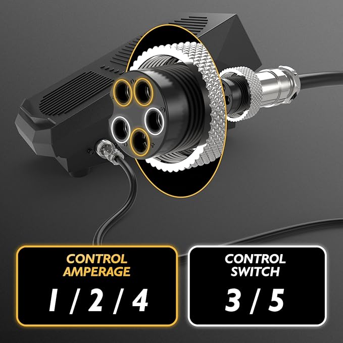 TOOLIOM TIG Welding Foot Pedal, 5-Pin Amp Control Pedal with 16-ft cable Compatible with 5-Pin TIG Welding Machine