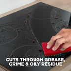 Weiman Glass Cooktop Cleaner & Polish For Daily Use on Ceramic, Induction Stove Top, Removes Grease & Oily Residue, Streak Free Shine, 12 oz, 2 Pack, Micro Fiber Buffing Towel