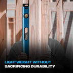 OX Tools Trade Series 6.5 ft Non Magnetic Box Beam Levels - 78 inch Level Aluminum Body Level Hand Tools - Magnified Vials, Shock Absorbing End Cap, Soft Grip Handle Leveler Tool OX-T024220