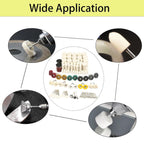 245PCS Polishing Buffing Wheel Kit for Dremel, Rotary Tool Accessories with 1/8" Shank, Abrasive Wheel Buffing Polishing Wire Brushes Wool Felt Cotton Mounted