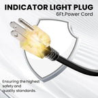 135 Ft Pipe Heat Cable for Water Pipe Freeze Protection, Self-Regulating Heat Tape for Metal and Plastic Pipes, Anti-Freeze Pipe Heating Trace System 6W/Ft 120V