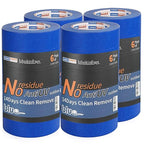 ADHES Blue Painters Tape Blue Tape Painting Tape for Walls,UV Anti,14 Days Clean Remove,1.5inch x 60yard,24Rolls